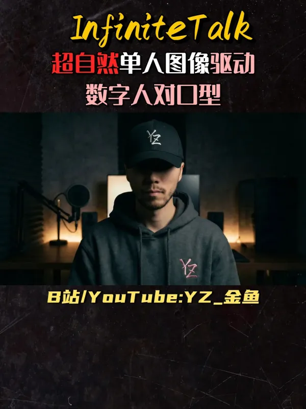 InfiniTetalk超自然数字人对口型单人图像驱动